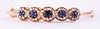 Unknown | Victorian White Diamond & Blue Sapphire Bracelet