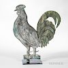 A.L. Jewell & Co. Molded Copper and Zinc Rooster Weathervane