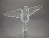 Signed Lalique Frosted Crystal Dove