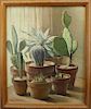 William Hubacek (1871 - 1958) "Cactus Plants"