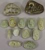 (13) Carved Chinese Stone Figures