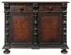 Baroque Style Bookmatched Oak and