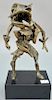 Harry Baron (b. 1944) large bronze abstract standing figure, signed H. Baron. ht. 14 3/4in.