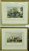 Set of five colored lithographs including "Wharf and Shipping, New York" after S. Coleman by H.S. Beckwith, "On the Pemigewas