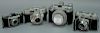 Four piece Kodak camera lot including Kodak Medalist II with Ektar 100/3.5, Kodak Bantam f4.5, Kodak 35 with 50/3.5 special, 