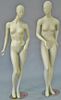 Two female mannequins with magnetic parts. ht. 73in.