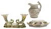 19th Century Pitcher, Inkstand and