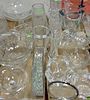 Five box lots of crystal to include Orrefors crystal monkey, Brierley vase, Orrefors bowl and vases, Kosta vases, etched glas