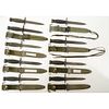 Lot of Nine M4 Bayonets for Carbine