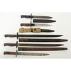 Lot of Five British and Commonwealth Bayonets