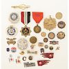 Lot of Military and Civilian Insignia