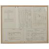 Framed Supplement for Machinist's Working Drawings Thompson Sub-Machinegun Model M1A1