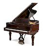 A Steinway & Sons Grand Piano Length overall approximately 80 inches.