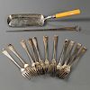 Thirteen Pieces of English Sterling Silver Flatware