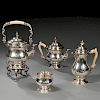 George V Four-piece Sterling Silver Tea and Coffee Service