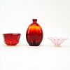 Collection of Three (3) Murano Art Glass Tableware.