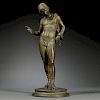 Vincenzo Gemito (Italian, 1852-1929)       Standing Bronze Figure of Narcissus