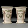 Pair of Wedgwood Three-color Jasper Vases