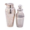 SILVER-PLATED COCKTAIL SHAKERS