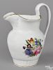 Philadelphia Tucker porcelain pitcher, ca. 1825, with floral decoration, 9 1/4'' h.