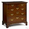 Pennsylvania Chippendale walnut chest of drawers, ca. 1770, with a notched corner top over a case,