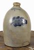 Pennsylvania two-gallon stoneware crock, 19th c., impressed Cowden & Wilcox Harrisburg, PA, with