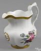 Philadelphia Tucker porcelain pitcher, ca. 1825, with floral and gilt decoration, 8 1/2'' h.