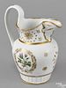 Philadelphia Tucker porcelain pitcher, ca. 1825, with thistle and gilt decoration, 9 1/4'' h. Prove
