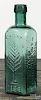Emerald green bottle, impressed L.Q.C. Wishart's Pine Tree Tar Cordial 1859, 7 3/4'' h.