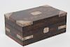 Antique Cigar Box- Exotic Wood & Sterling Silver
