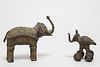 African Brass Elephant Figurines, Burkina Faso