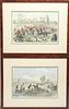 Antique Hand-Colored Engravings, 19th Century, 2