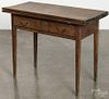 New England Chippendale birch card table, late 18th c., 29'' h., 35'' w.