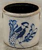 Massachusetts six-gallon stoneware crock, 19th c., impressed F. B. Norton & Co. Worcester, Mass.,