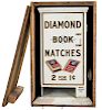 Diamond Match Co. 1 Cent Wall Hanging Match Vendor in Original Shipping Crate.