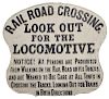 Cast Iron Railroad Sign.