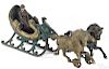Hubley cast iron horse drawn sleigh