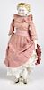 China head doll with Dolley Madison hairdo