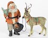 German composition Belsnickle Santa and reindeer