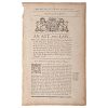Birth of the American Navy, Colonial Act for Regulating Naval Officers, 1775 Imprint Issued by King George III