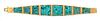 A Victorian Yellow Gold, Turquoise and Polychrome Enamel Reversible Bracelet, Harvey & Gore, 40.40 dwts.