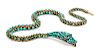 A Victorian Silver Topped Gold, Turquoise, Garnet and Diamond Serpent Necklace, Circa 1840, 32.00 dwts.