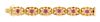 An 18 Karat Yellow Gold and Ruby Bracelet, 34.10 dwts.