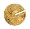 A Yellow Gold Sculptural Brooch, Gio Pomodoro, 22.70 dwts.