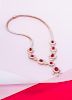 An 18 Karat Yellow Gold, Ruby and Diamond Necklace, 31.20 dwts.