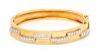 An 18 Karat Yellow Gold and Diamond Bracelet, Aldo Cipullo, 18.40 dwts.