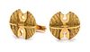 A Pair of Gold Cufflinks, Gio Pomodoro, 8.90 dwts.