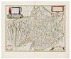 BLAEU, Willem (1571-1638) [MAPS OF SWITZERLAND]. 5 engraved maps hand-colored in outline. Amsterdam, ca.1640.