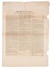 [TARIFF OF 1832] Remarks of Mr. Knight, On Mr. Clay's Resolution, in Senate, February 14, 1832. N.p.: n.p., [1832]. 2 pages.