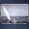 Mark Shaw, American (1922-1969) Gelatin silver print "The Kennedy Family sailing on Nantucket Sound, 1959".